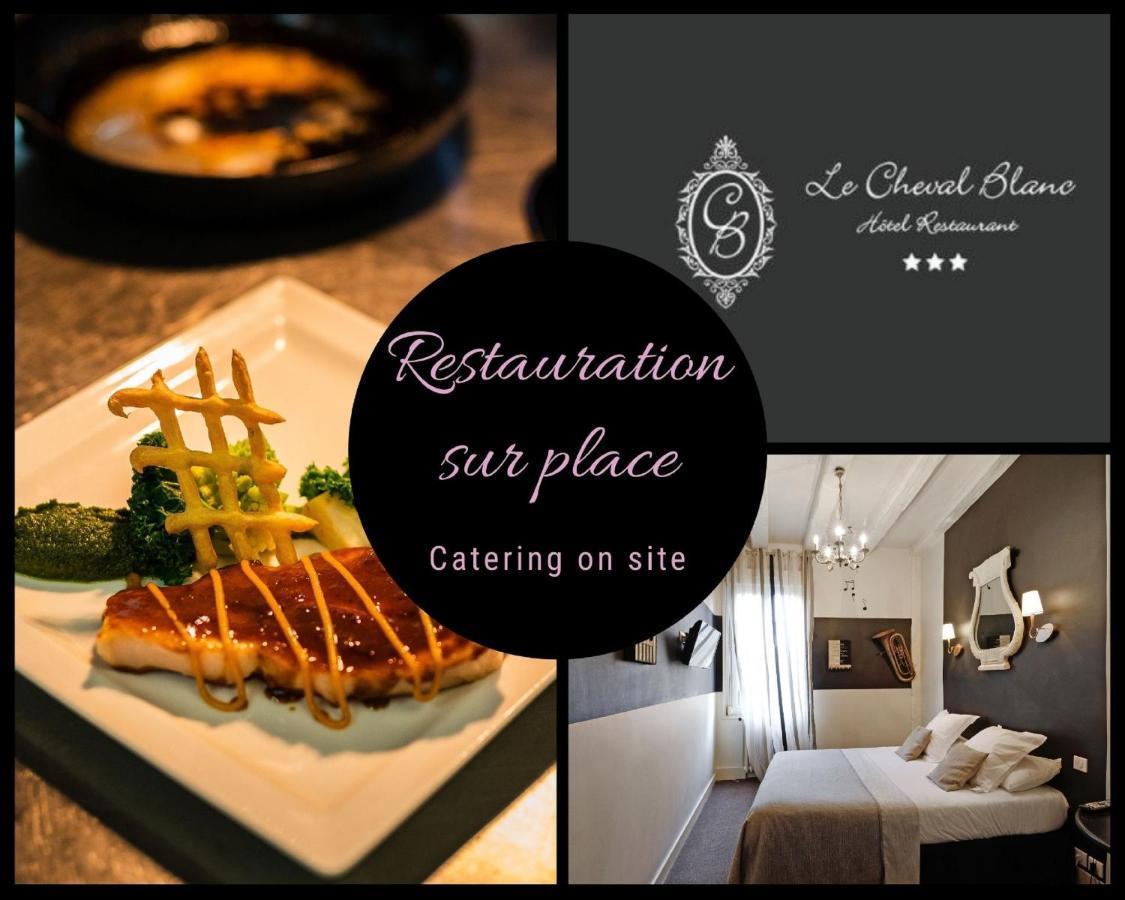 Logis Hotel Restaurant Le Cheval Blanc Blere Exterior photo